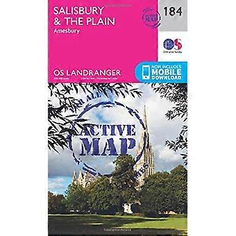 Salisbury y la llanura, de Amesbury (OS Landranger mapa)