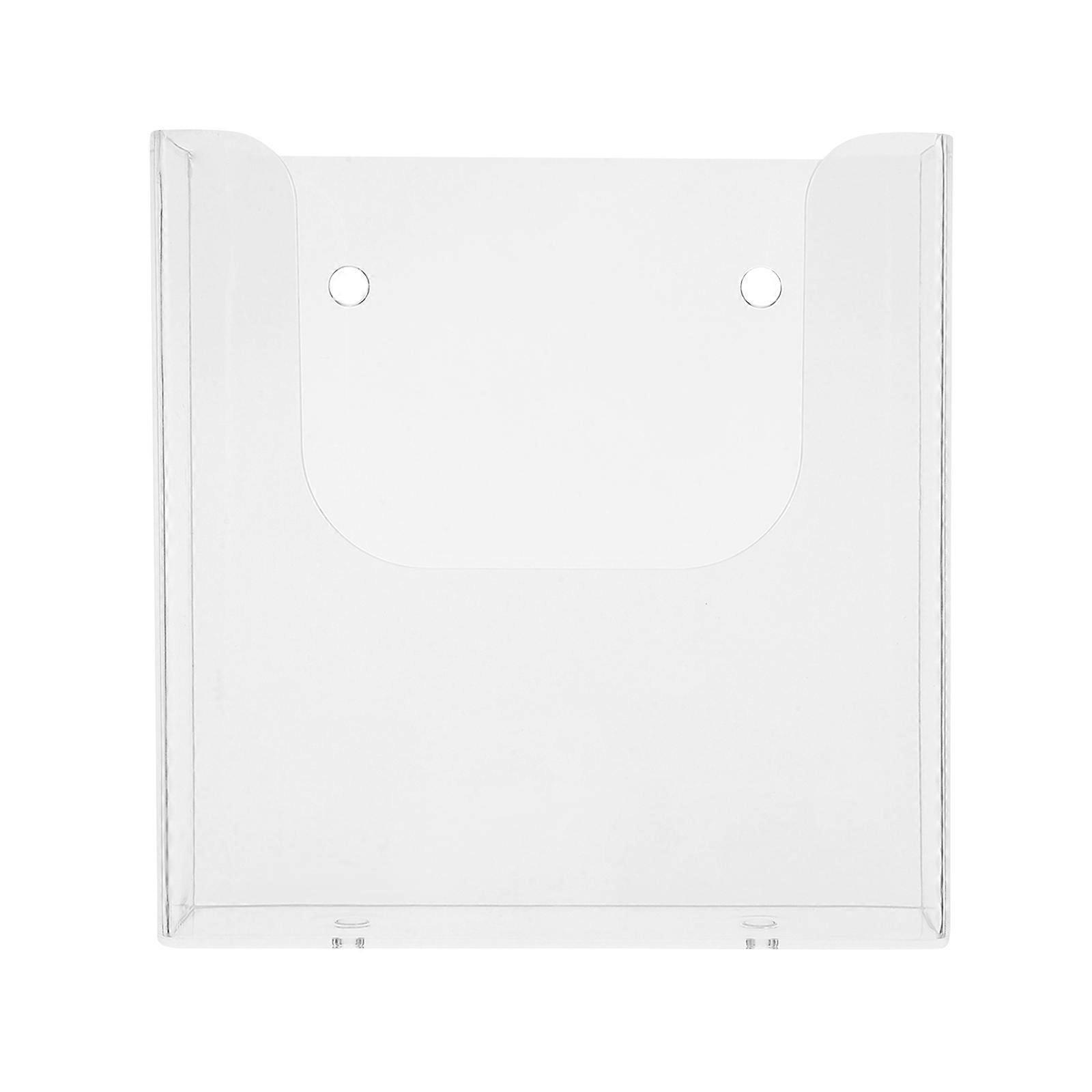 Document Organizer Wall-Mounted File Holder Transparent 4Pcs Pack