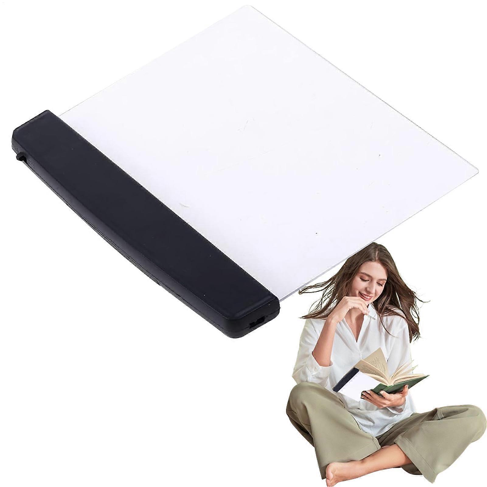LED Book Light for Bedroom and Dorm, Flat Panel Reading Lamp with Even Light Distribution