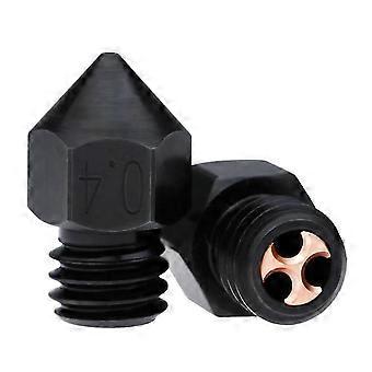 2Pcs Mk8 CHT Hardened Steel Nozzle High Quality Nozzle 0.4mm High Quality High Flow Nozzles for Printer