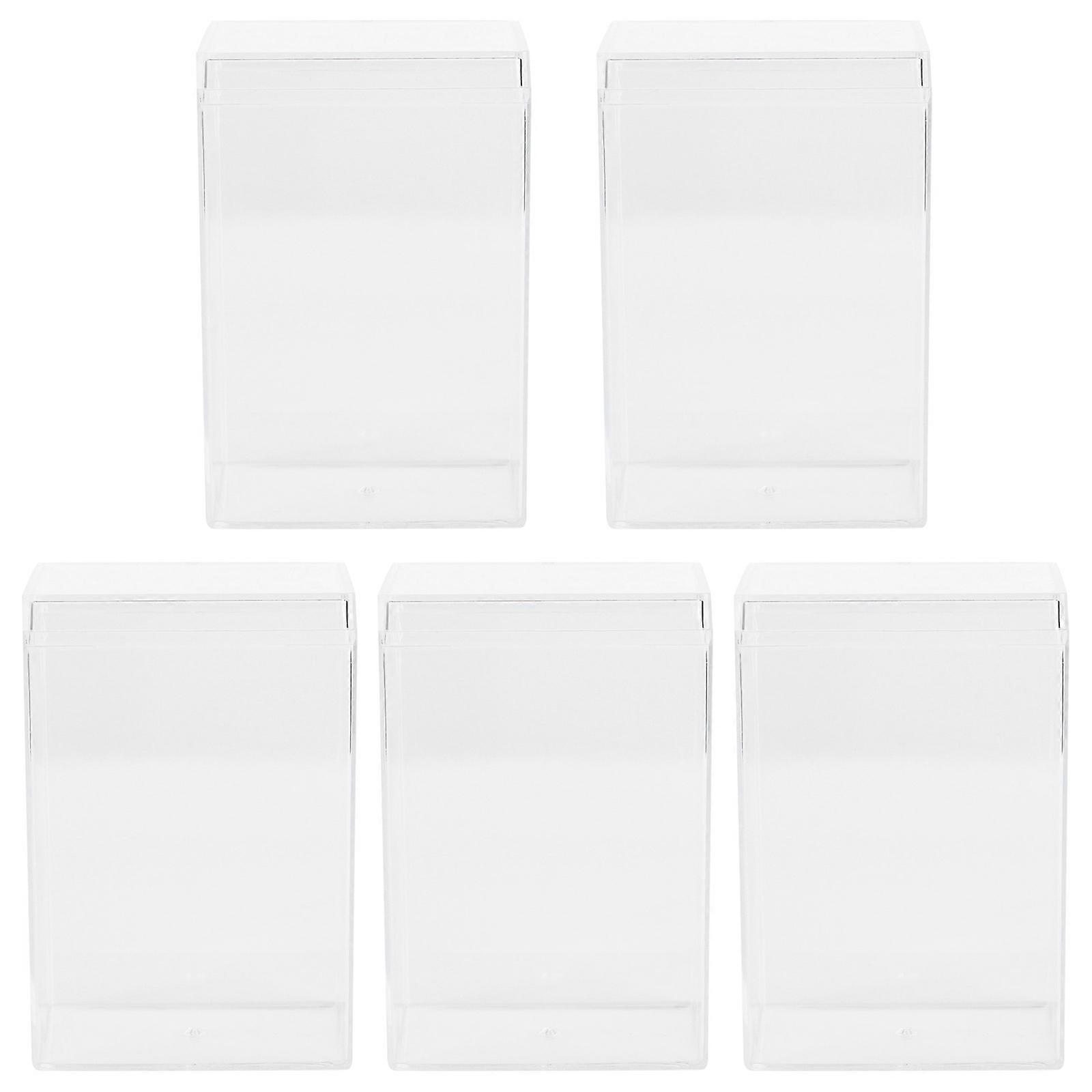 Modelldisplaylåda Transparent Figurförvaring för Samlarobjekt 5-delars set