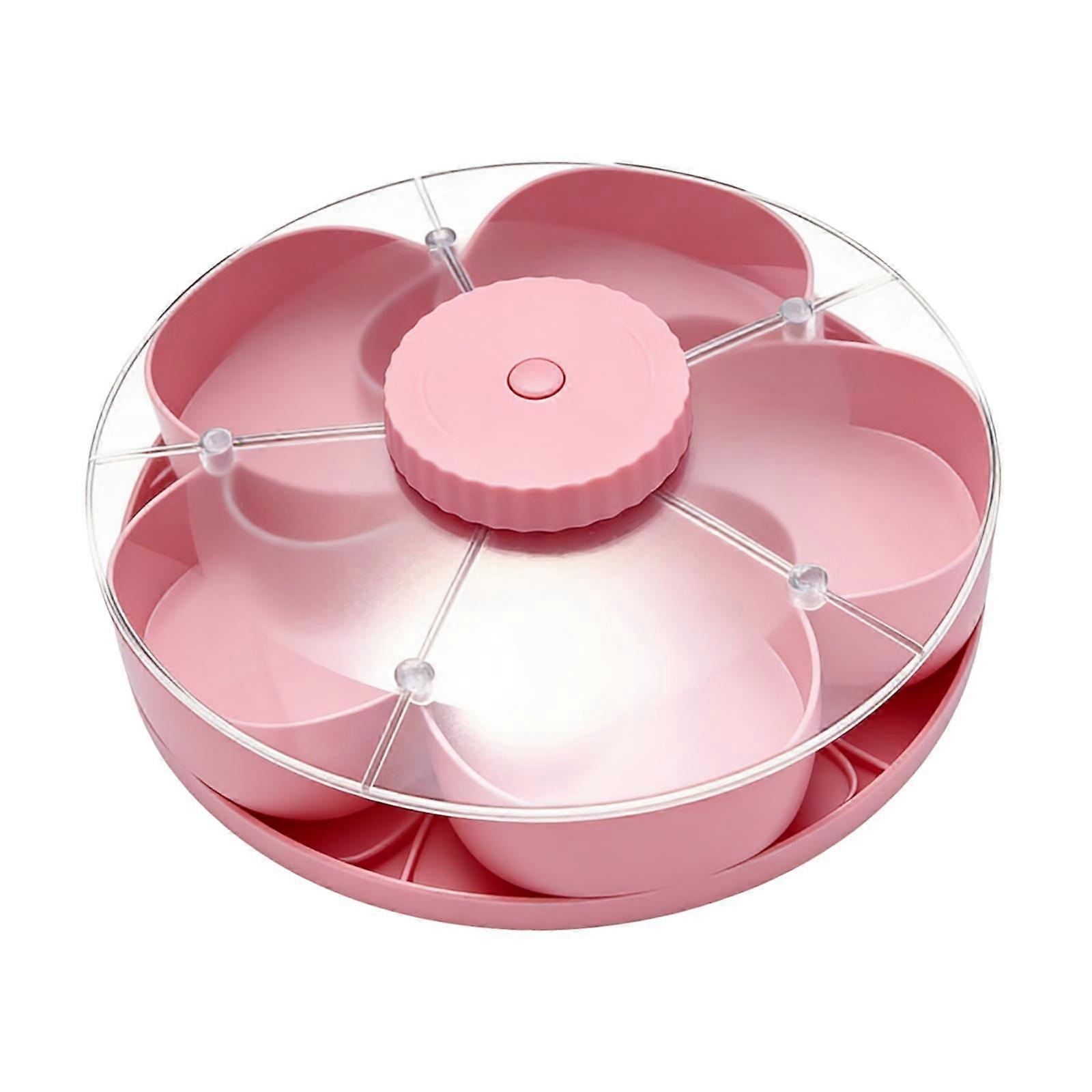 Rotating Divided Serving Tray 5 Compartments Multifunctional Creative Appetizer