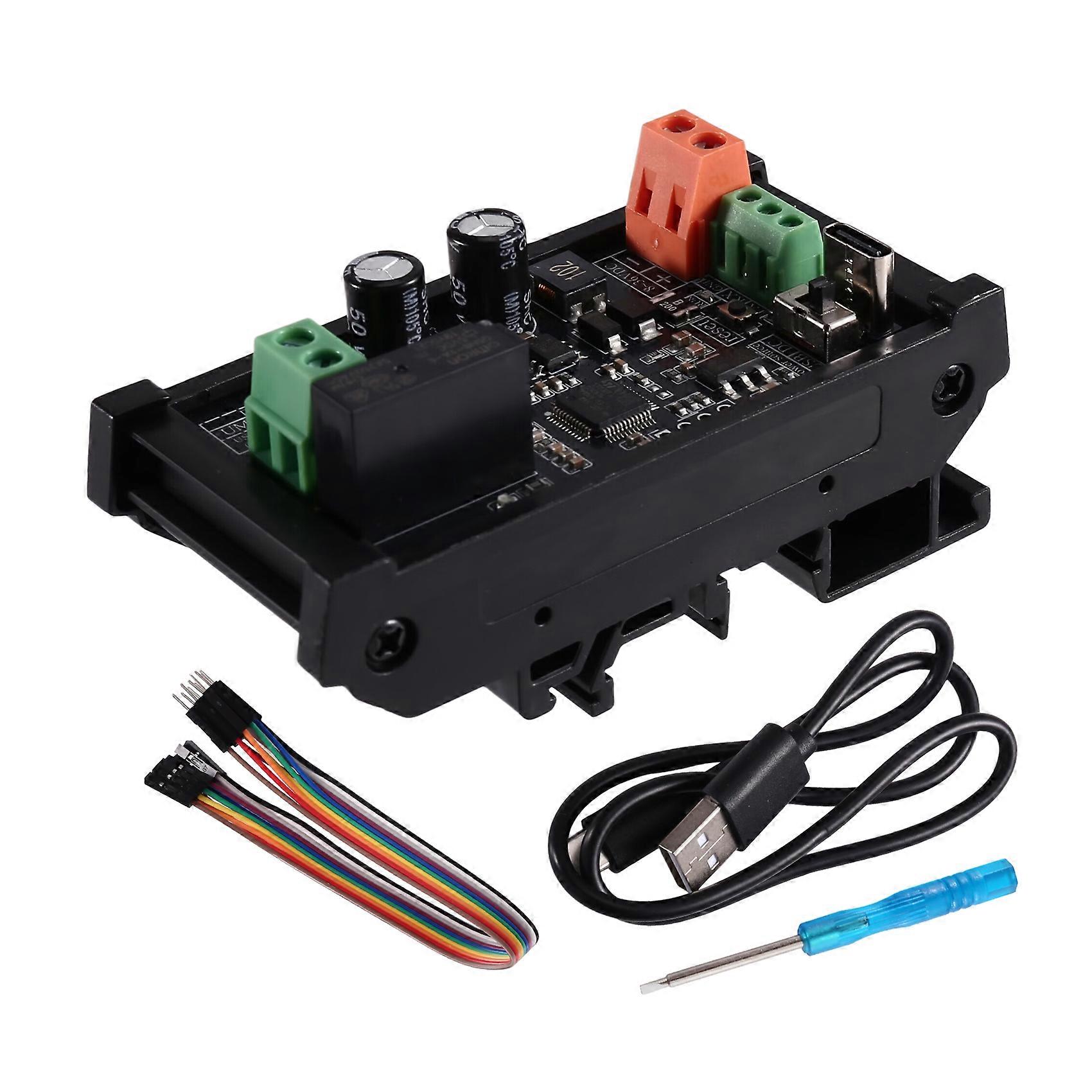Industrial USB Relay Module Base Version Modbus RTU Protocol, USB/TTL Interface Control,PLC Relay Board for Automation