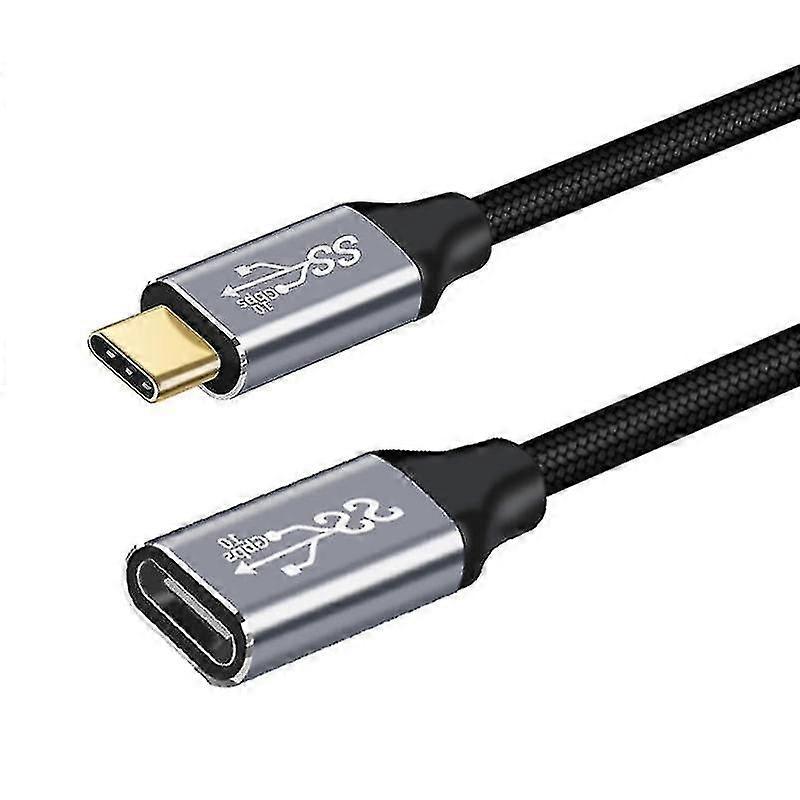 Cable de extensión tipo C 3.1 PD100W Gen2, cable extensor de datos macho a hembra.