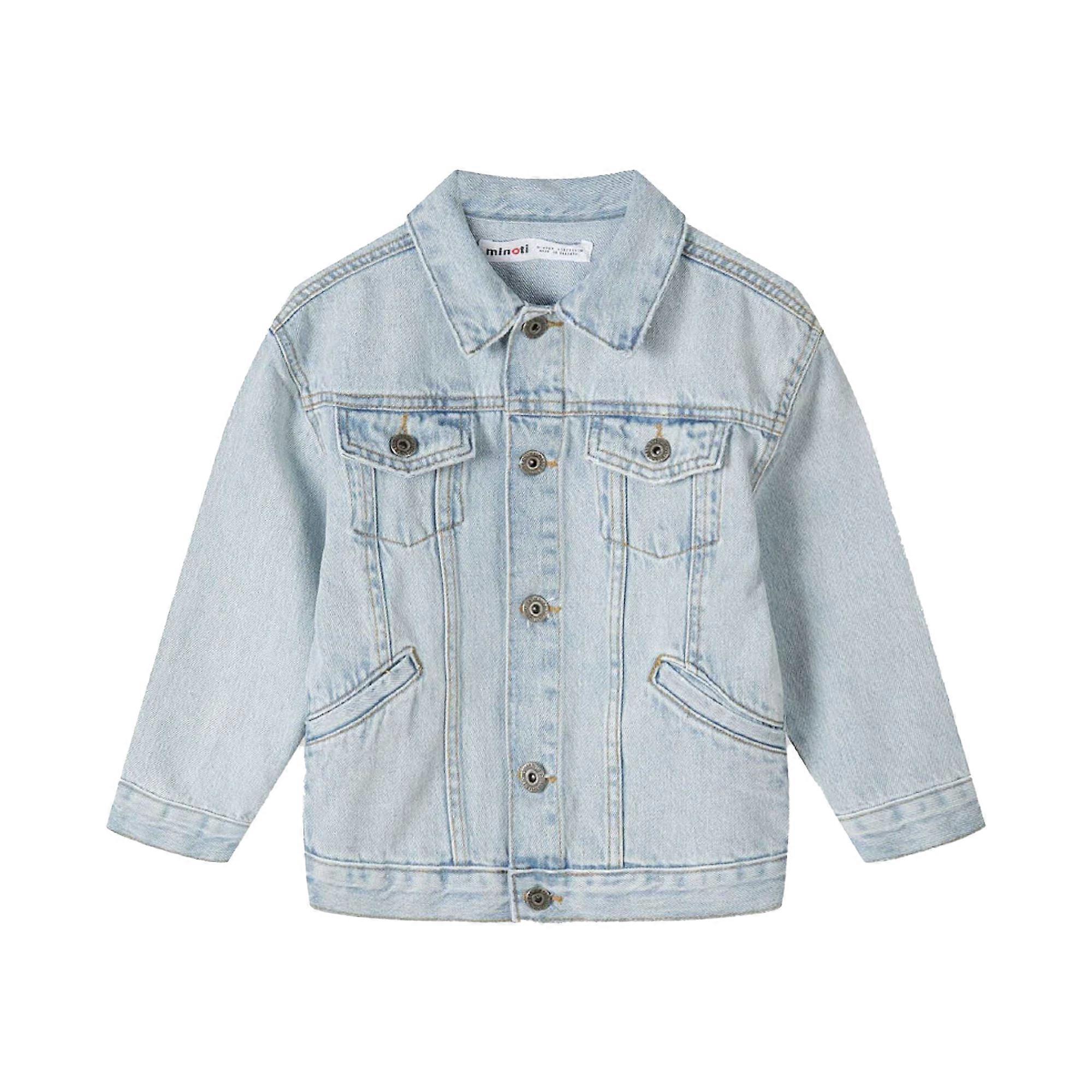 Minoti Boys Plain Collared Denim Jacket