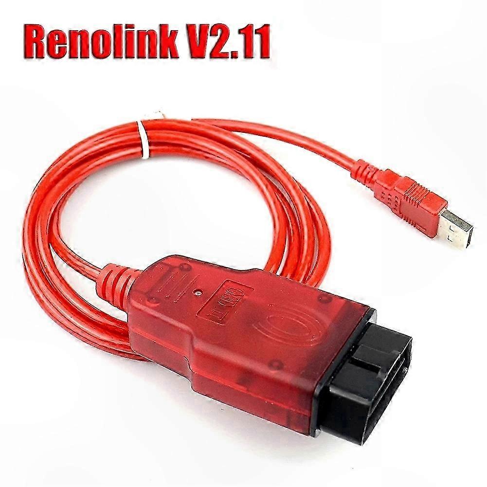 OBD2 ECU Programmer for Renault/Dacia Key Coding and Airbag Reset USB Diagnostic Cable for V2.11 Software Compatibility
