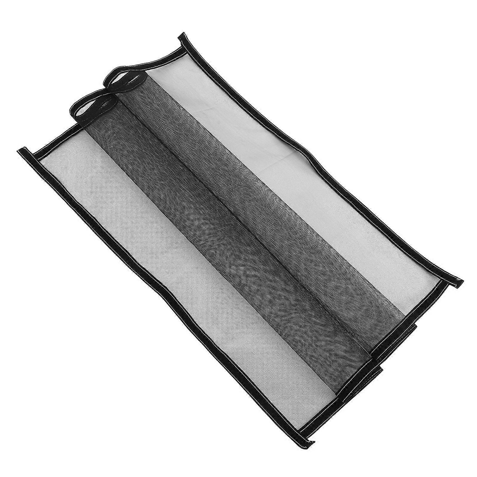 Adjustable Self Adhesive Window Screen Pet Proof Mesh Protects Black