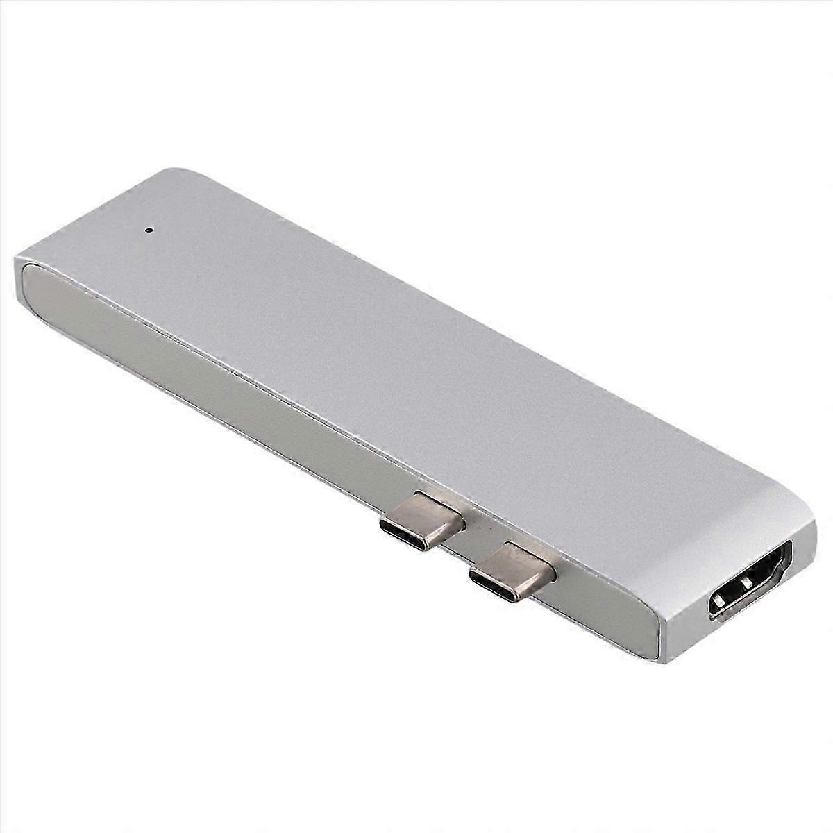 7 in 1 Dual USB Type C Hub USB Type C Adapter A
