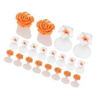 Toe Divider Tools Silicone Pedicure Toe Separator for 16Pcs Use