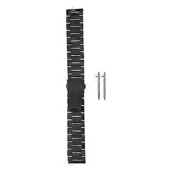 Bracelet de montre de rechange en acier de 22 mm pour montre 3, noir