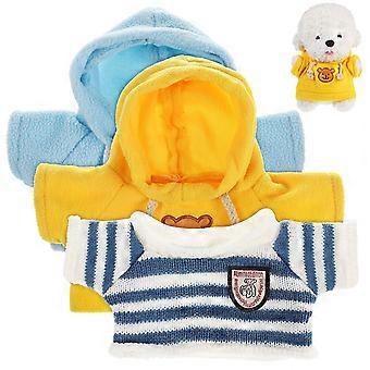 3pcs Stuffed Bear Clothes Dolls Clothes Mini Clothes Plush Toy Clothes Dolls Sweater Hoodie Diy Bear Clothing