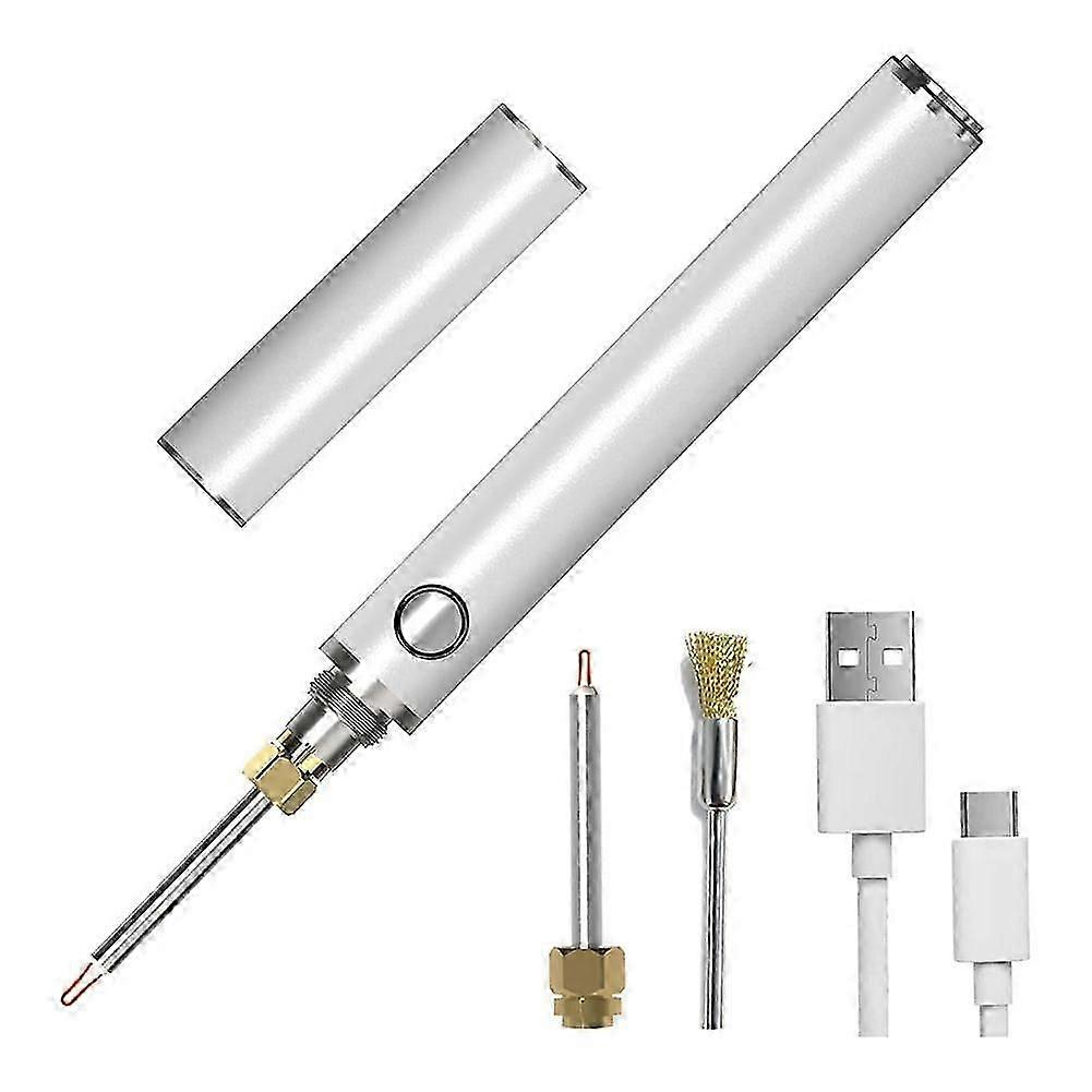 USB Dual-Heating Thread Burner: One-Touch Melt & 2 Interchangeable Tips, Rechargeable Cordless Thread Zapper for String