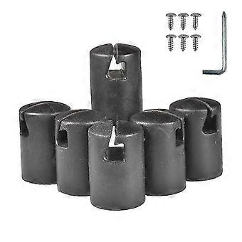 6pcs Trampoline Pole Cap Enclosure G Shaped Pole Cap Trampoline Shell Rod Cap