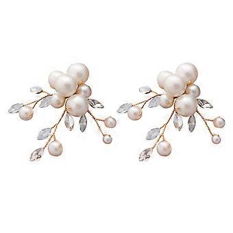 1 Pair Simple Stylish Shoes Buckle Removable Pearl Shoes Flower Chic Shoes Decor