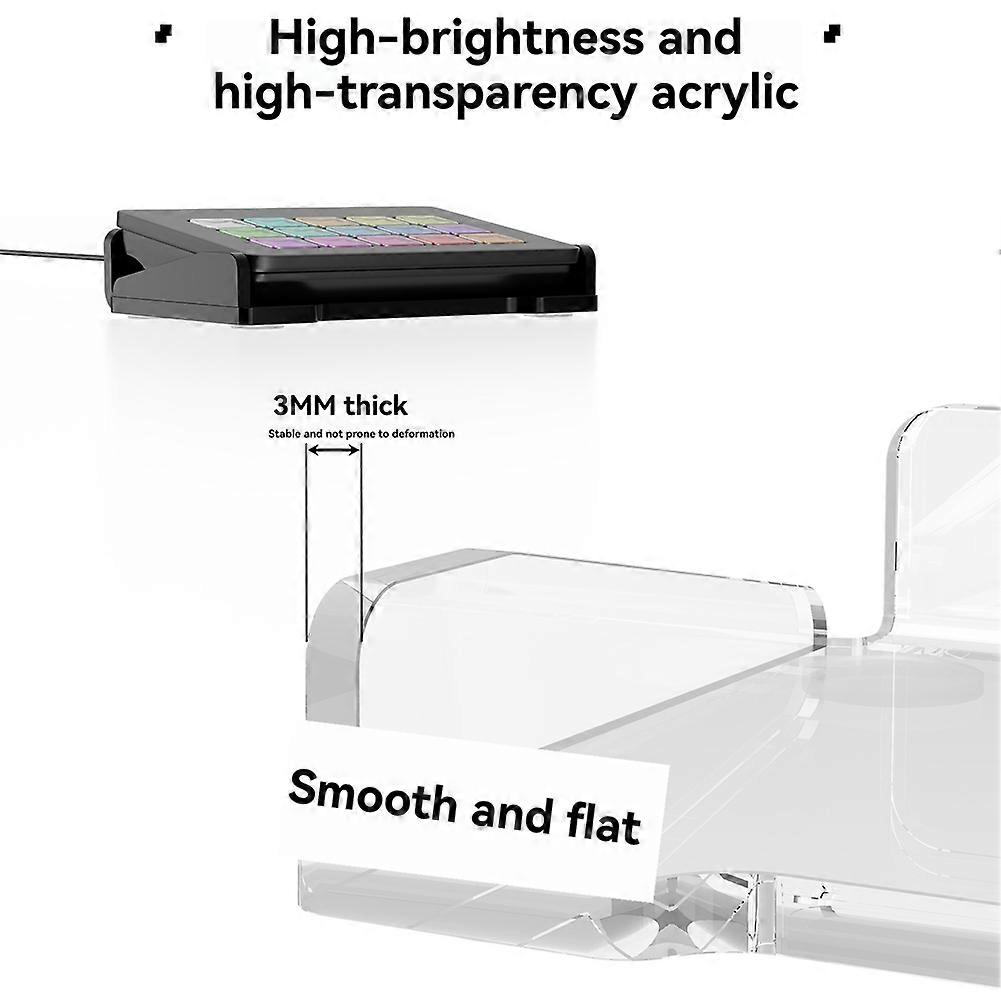 Desktop Display Stand for StreamDeck MK.2 Controller, Desk Bracket Non-Slip Base for Stream Deck MK.2 Black