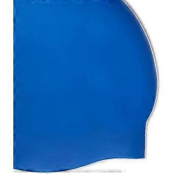 Unisex Wrinkle-Free Silicone Swim Caps Blue