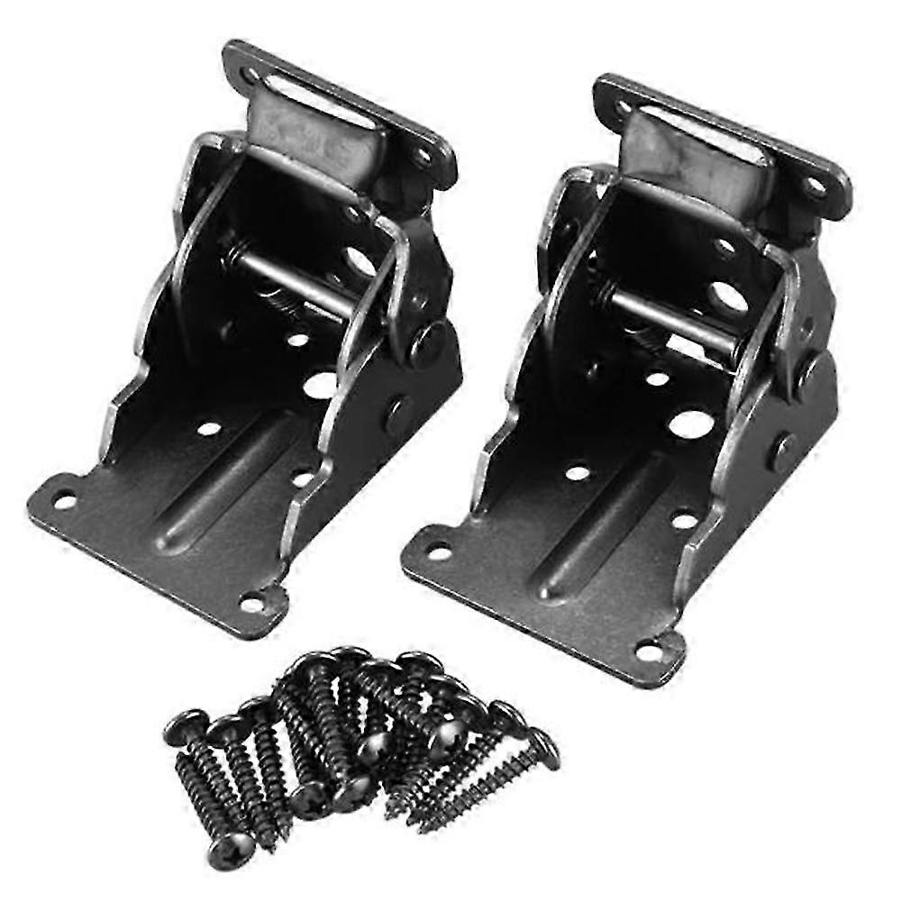 2Pack Folding Brackets, Lock Extension Support Bracket Foldable Self Lock Hinges with Screws compatible with Ta
