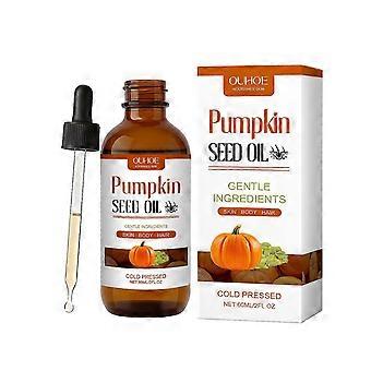 OUHOE Pumpkin Seed Hair Essential Oil Softens And Nourishes Hair, Refreshes And Cares For The Scalp, And Moisturizes And Hydrates Hair Strands