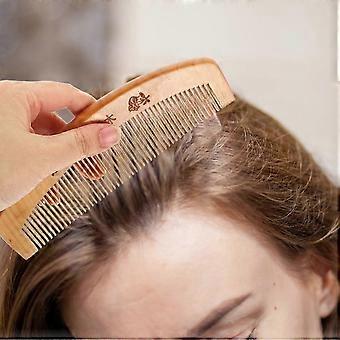 Portable Wooden Massage Comb for Hair Care 3Pcs Anti-Static Wood Combs
