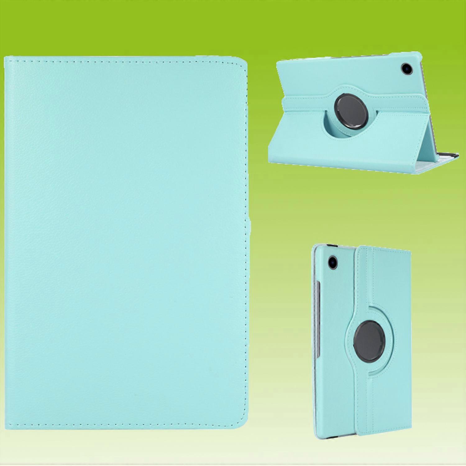 For Samsung Galaxy Tab A8 2021 Blue 360 ​​Degree Faux Leather Case Tablet Bag New