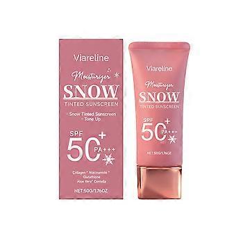 Hydrating Protective Sunscreen Cream with Collagen & Glutathione  Lightweight Tinted SPF Moisturizer for Daily Outdoor Protection