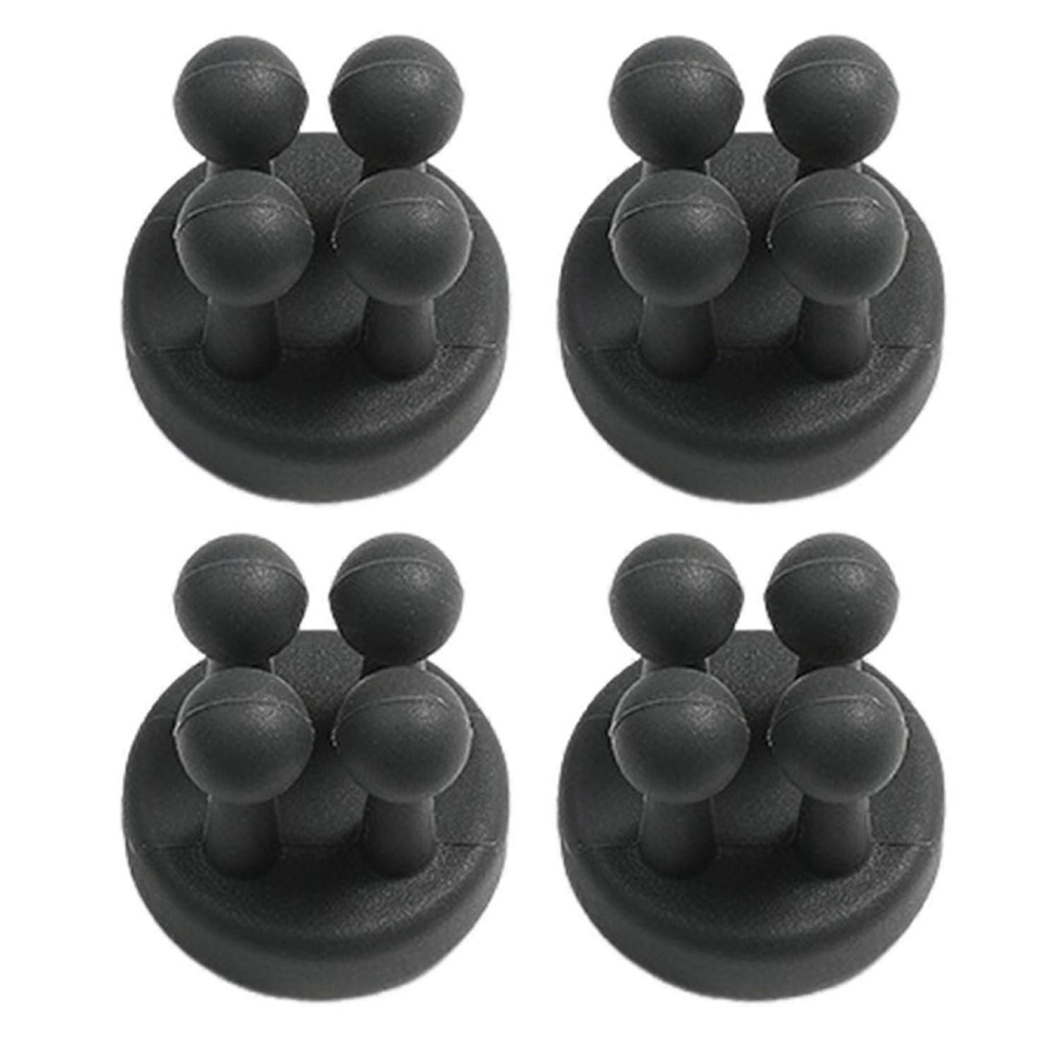 4Pcs Silicone Toothbrush Holder Multi-Function Hooks Simple Installation Self-Adhesive Single