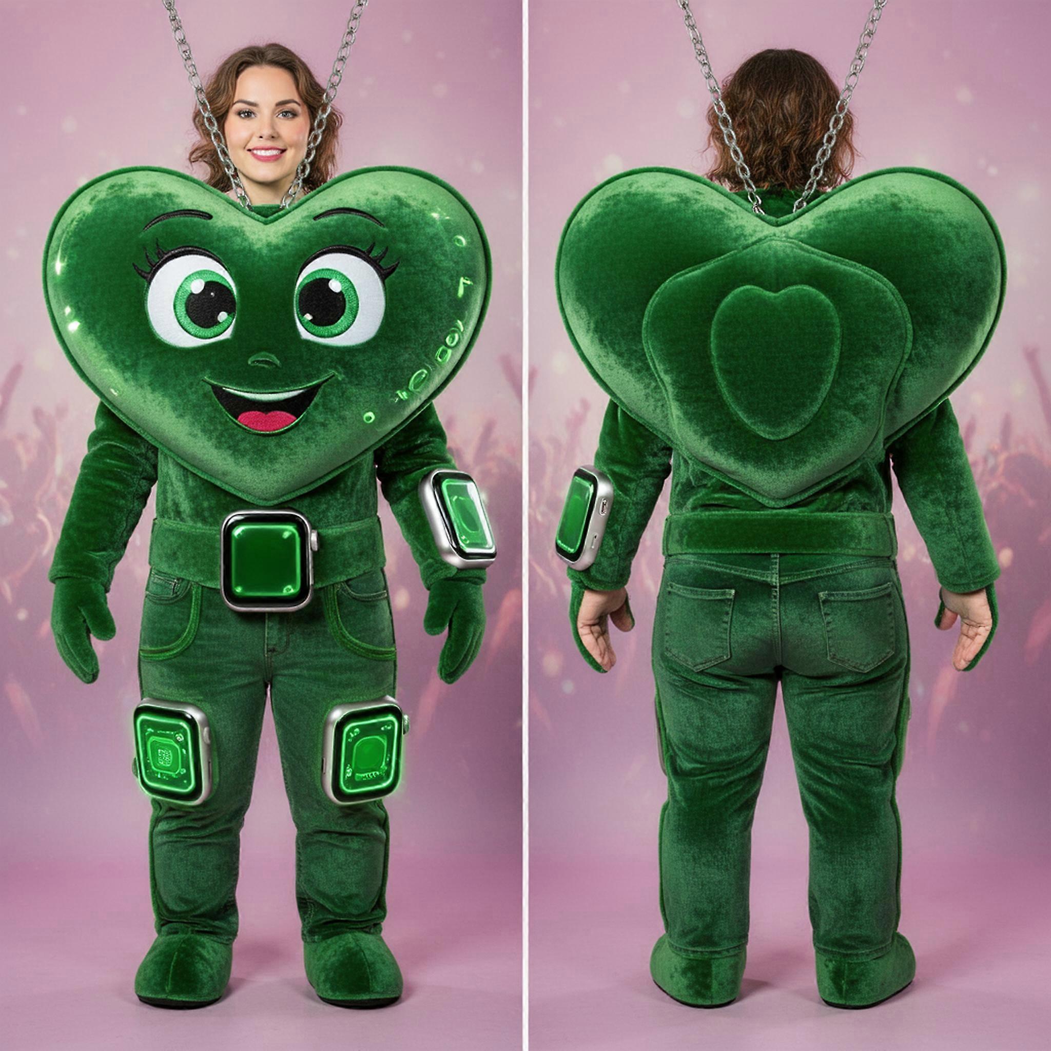 MASTICOT Emerald Green Radiant Pendant Mascot