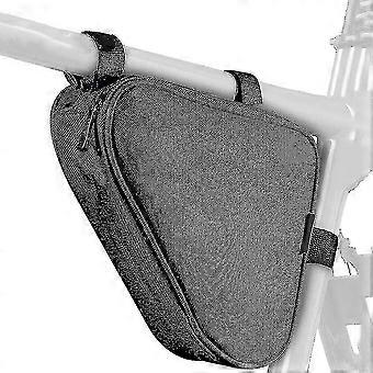 Bicycle Frame Bag Waterproof Triangle Front Tube Bag with Reflective Strip for Cycling