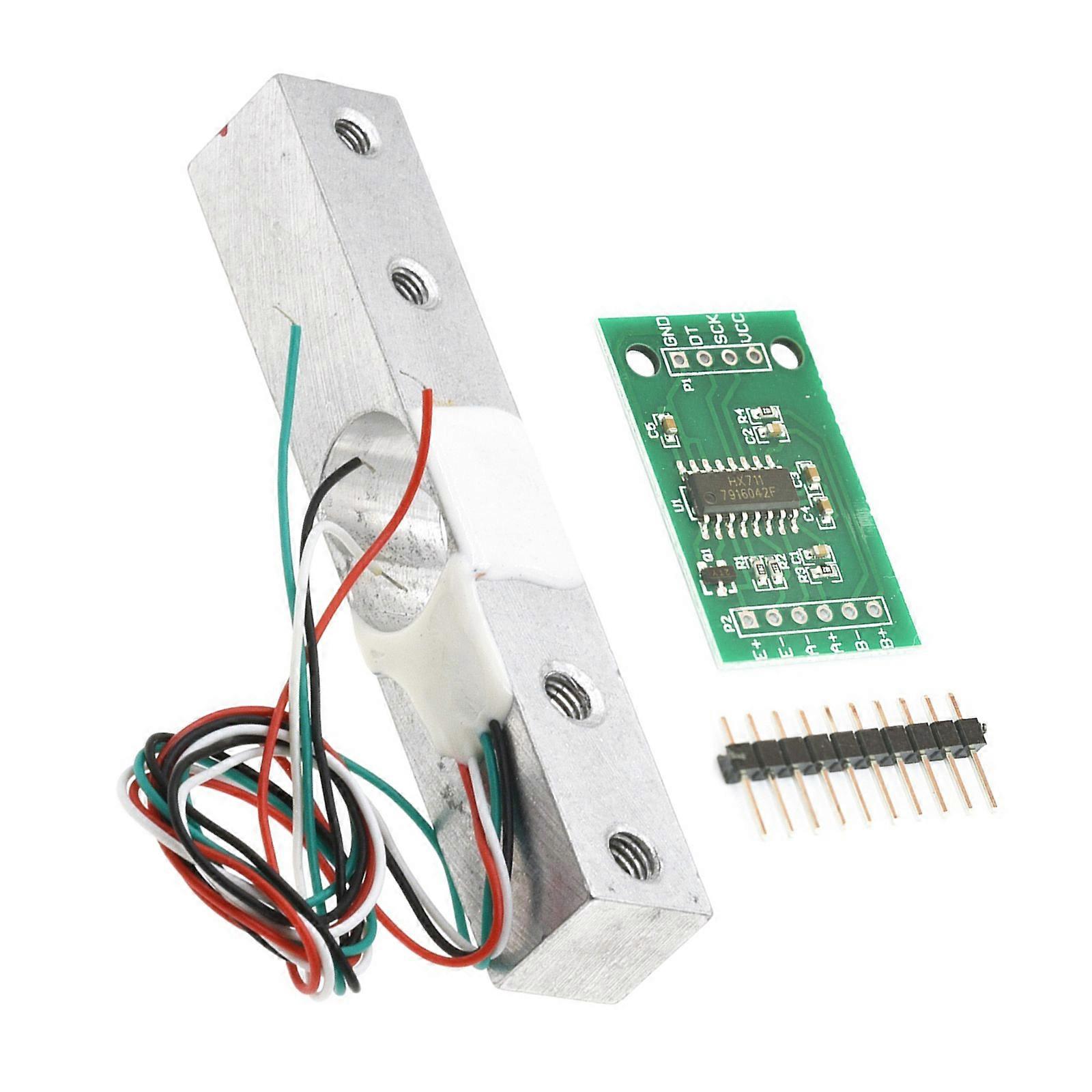 Embedde Weight Sensings Module Kit with HX711 ADC Module, Load Cell Serials Interfaces for Controller Projects Multicolor