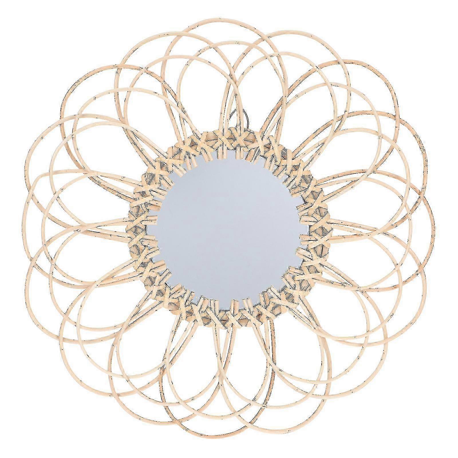 Rustic Woven Frame Mirror