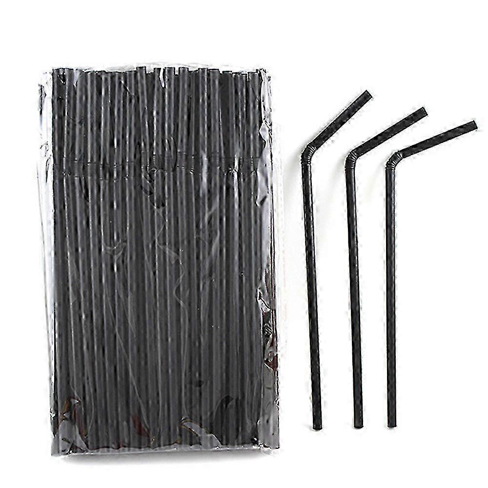 Flexible Black PP Drinking Straws