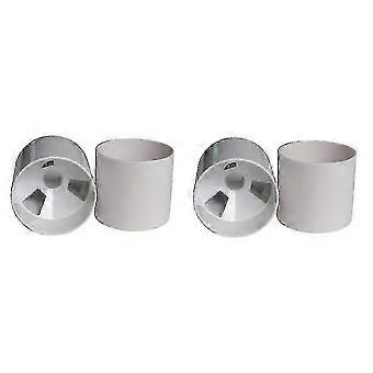 White ABS Golf Hole Cup Training Set
