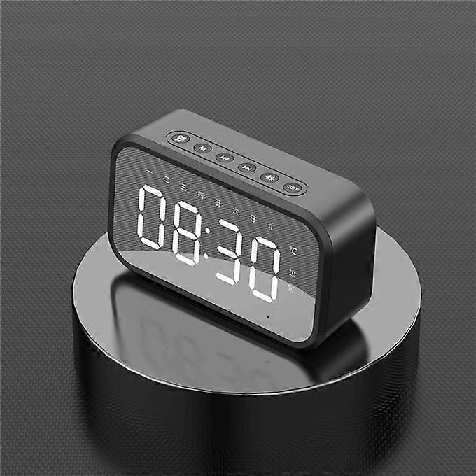 Mirror Alarm Clock Suppot TF Card Wireless Bluetooth Speake