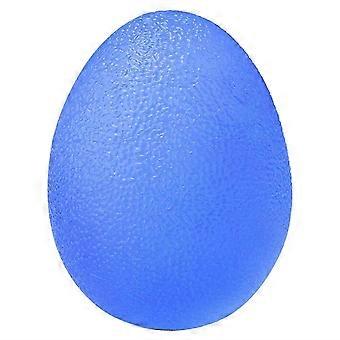 Rubber Hand Grip Ball Egg Men Women Gym Fitness Finger Heavy Exerciser, Blue