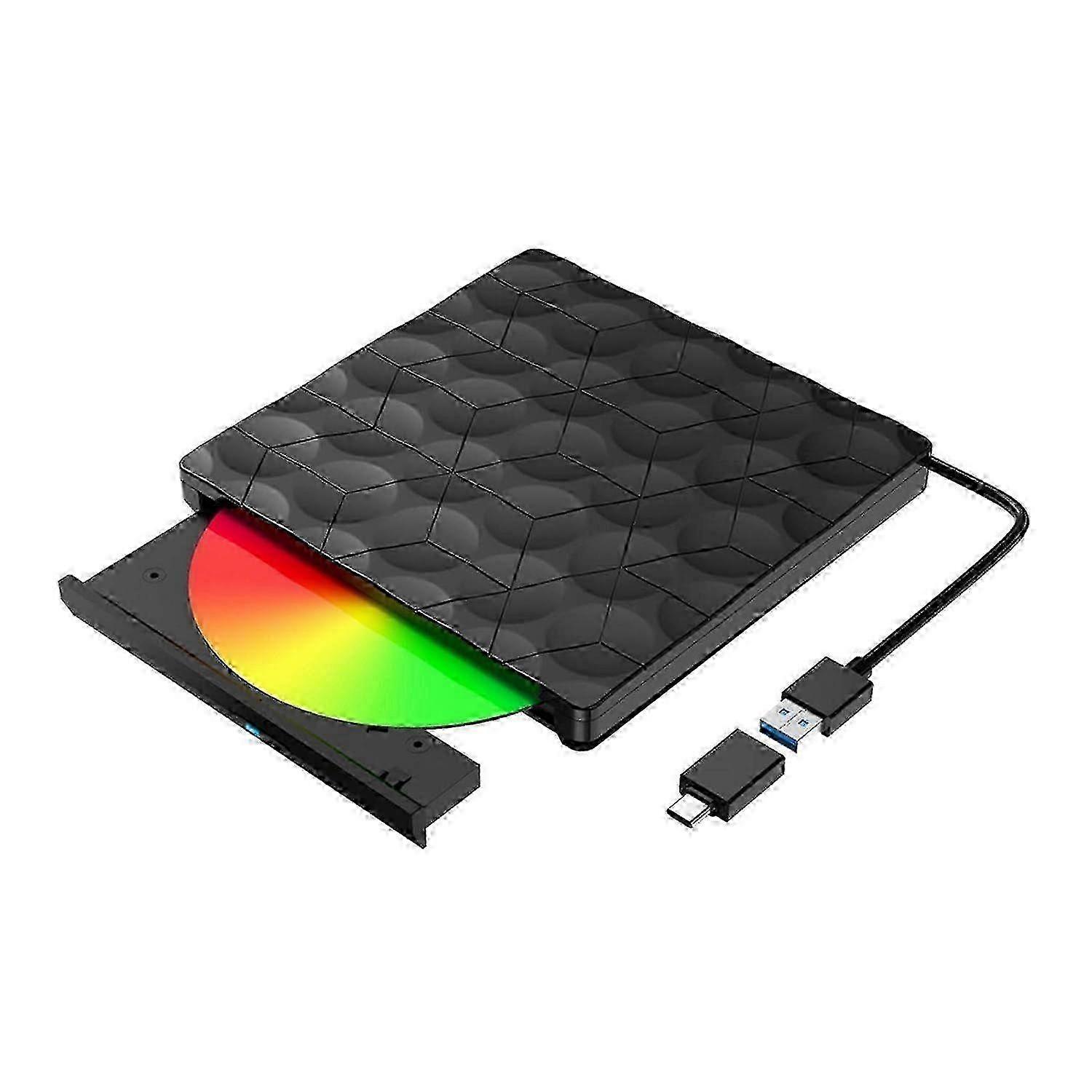 Slim Portable CD DVD Burner USB