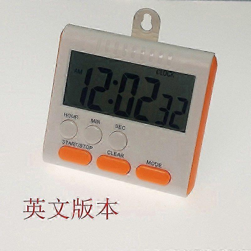 Kitchen timer, 24-hour electronic timer, digital reminder (102 orange) bien736