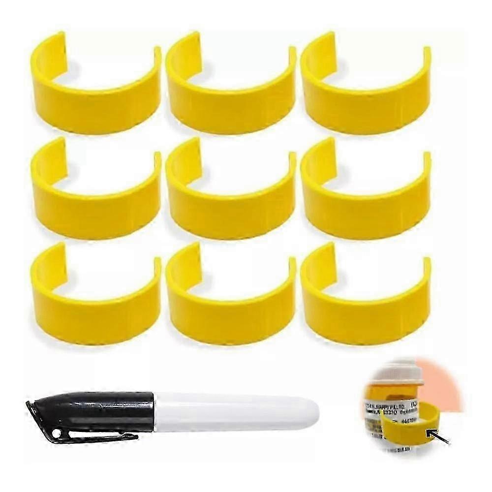 Clear Pill Bottle Labelling Clips