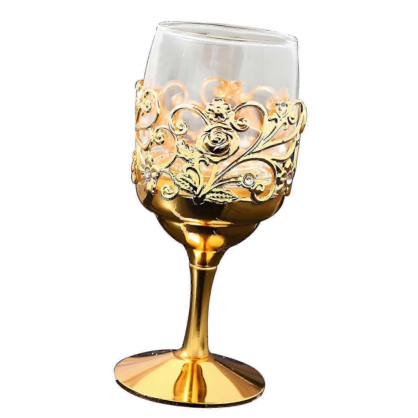 Retro Metal-Frame Drinking Goblet