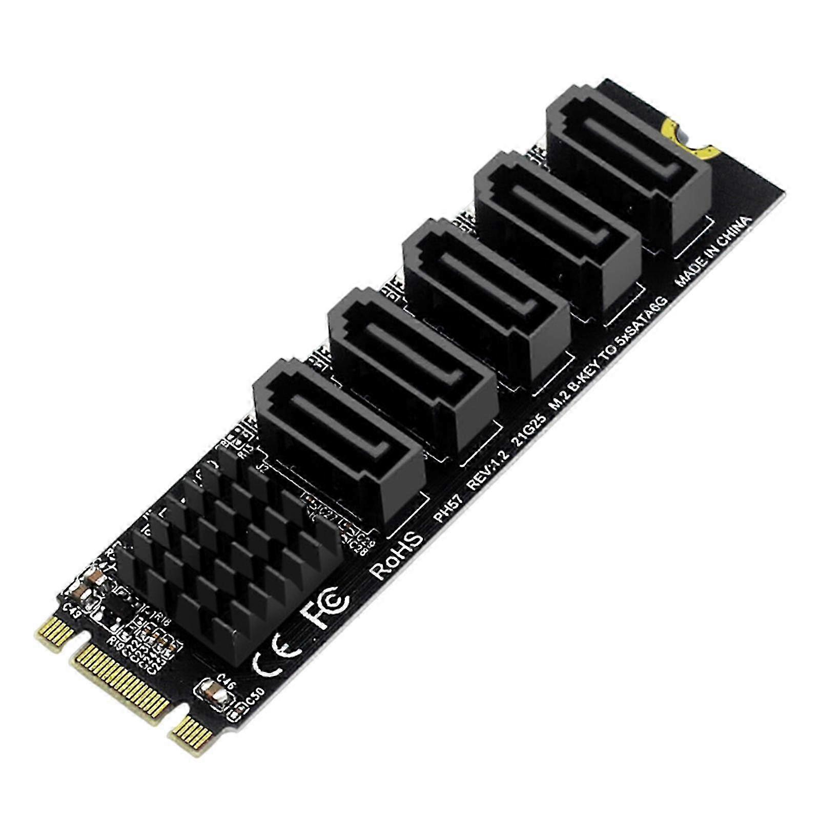 SATA3 5-Port Metal Riser Adapter