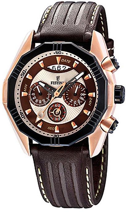 Feast Quartz Analog Man Watch with Cowhide Bracelet F16384/2