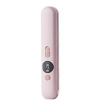 Cord-Free Hair Straightener with Digital Readout and 4 Selectable Heat Settings for Straightening, Curls, and Ends  Pink