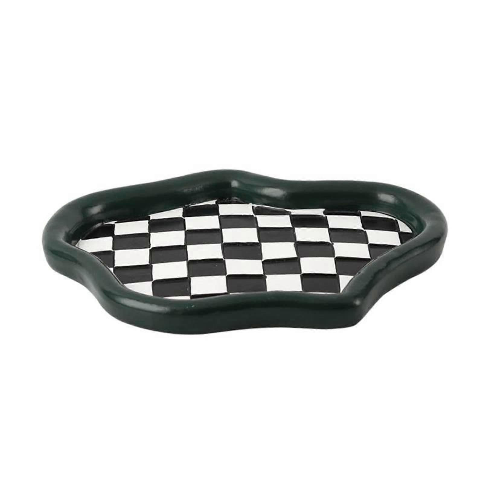 Cloud Tray Glossy Catch-All Dish Modern for Coffee Table, Vanity