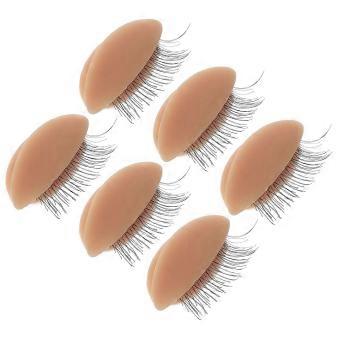 Eyelash Practice Kit Silicone Replacement Eyelids compatible with Makeup Practice 3Pairs