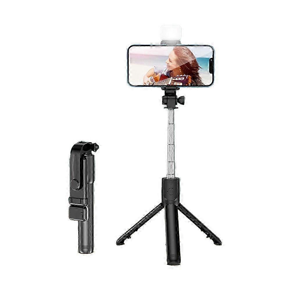 Portable 70cm Selfie Stick with Bluetooth & Light