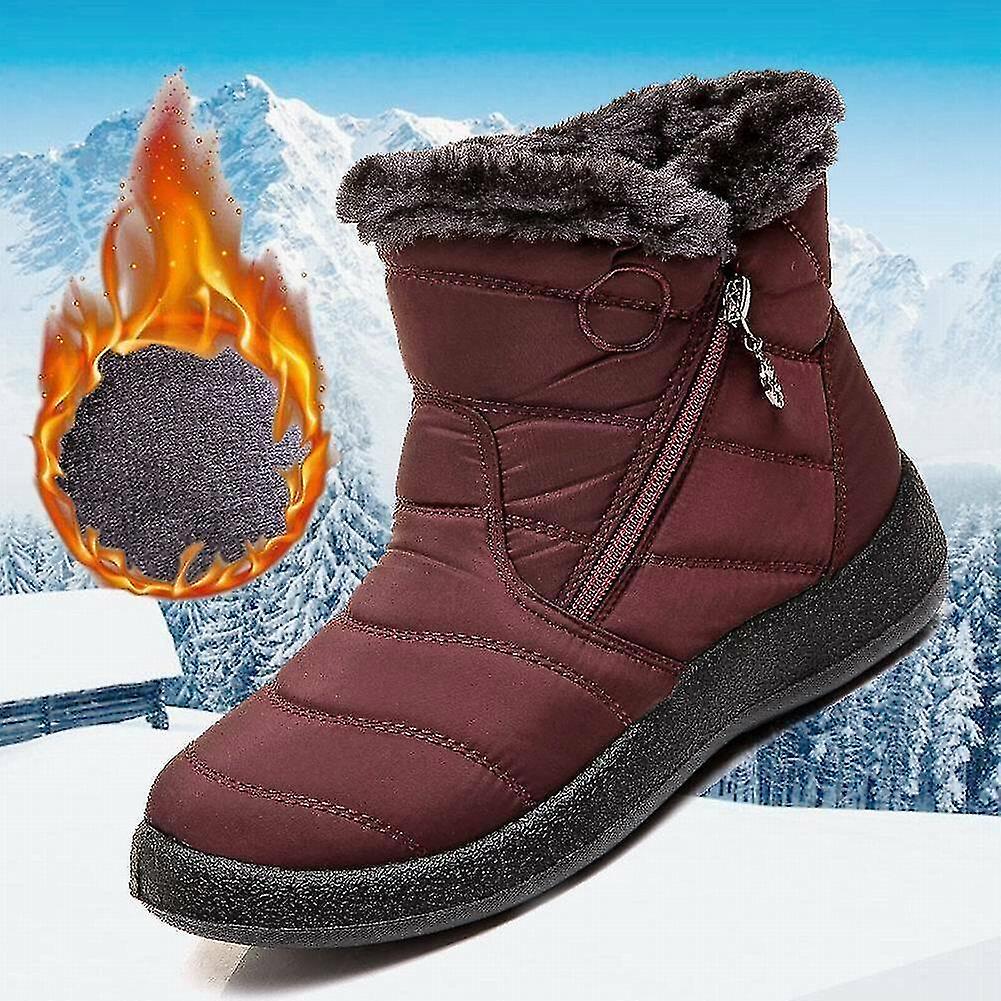 Women Winter Warm, Plush-lined Snow Boot