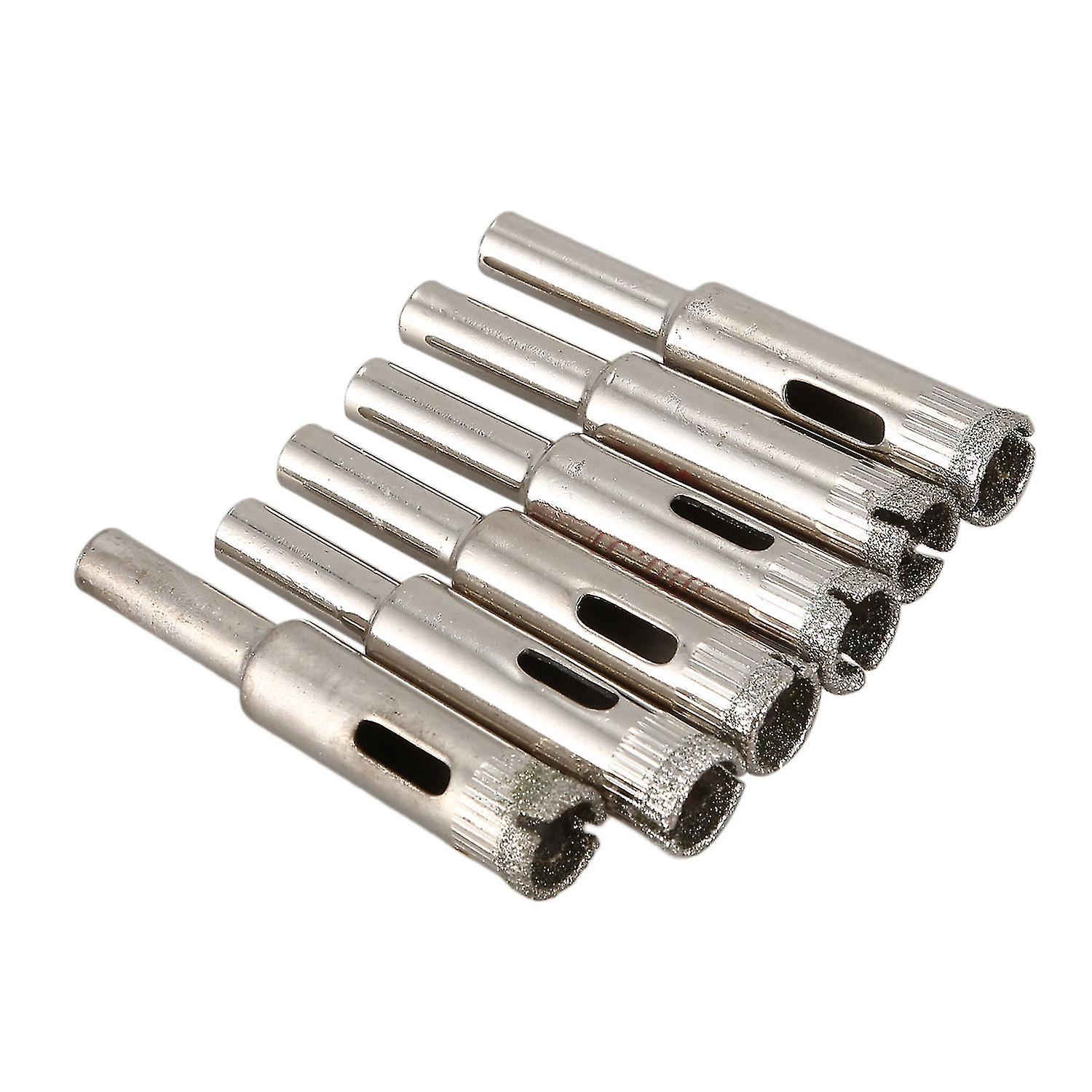 Diamond Coated 10mm Dia Drill Bit For Ceramic Glass Tile 6 Pcs