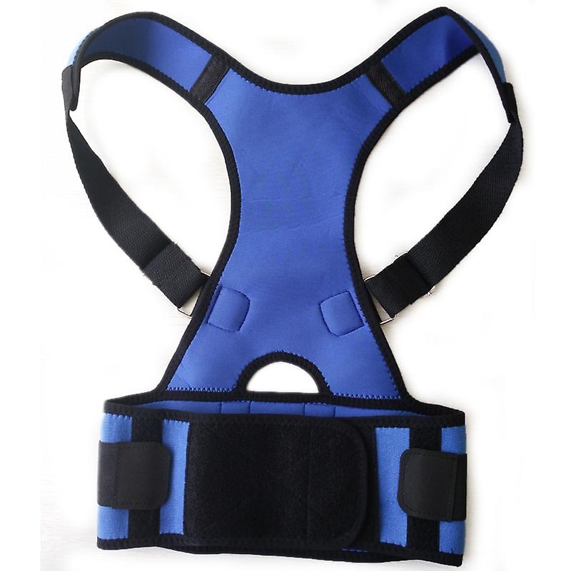Back Posture Corrector Pain Relive Belt Adjustable Clavicle Spine Back Shoulder Lumbar Posture Correction-blue
