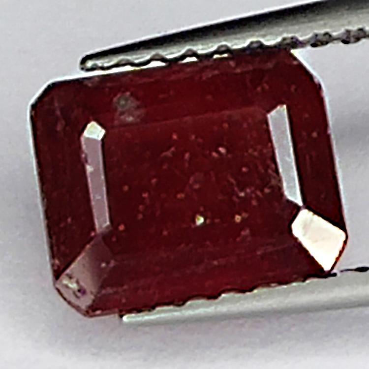 2.30ct Ruby Emerald Cut 7.1x5.9mm awo69