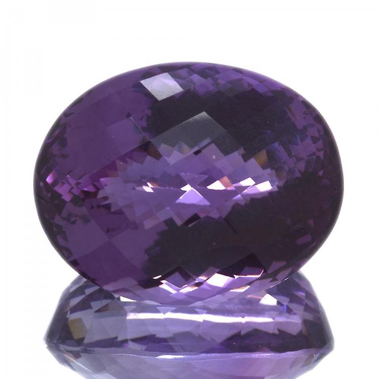 40,21ct. Amethyst Oval Checkboard Cut awo11