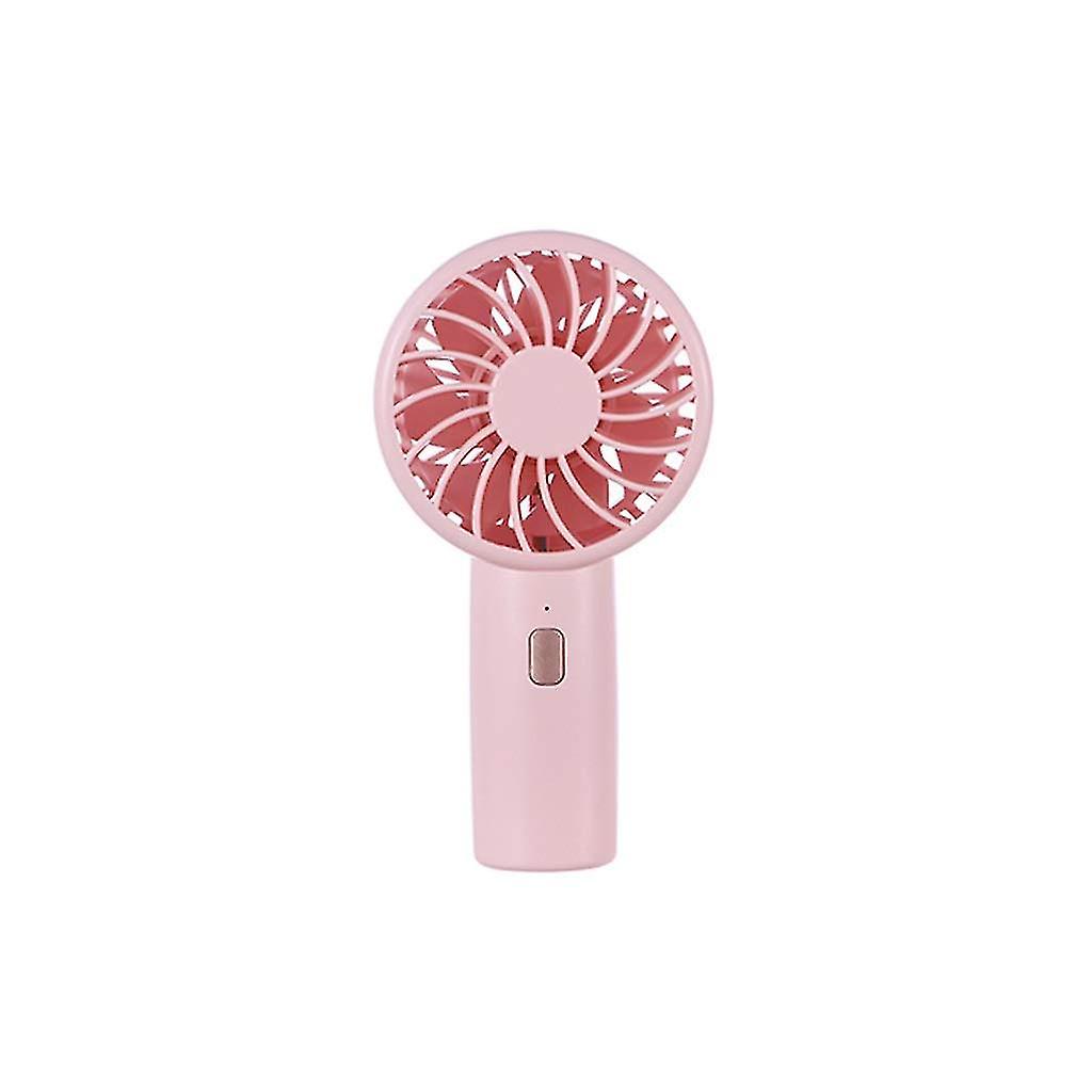 Portable Mute Rechargeable Handheld Fan (pink)